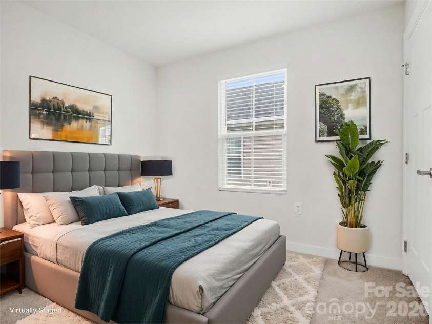 5513 Hughesdale Drive, Charlotte, NC 28215.  MLS# CAR4383435, YatesRealty ID 28219. Virtually staged secondary bedroom