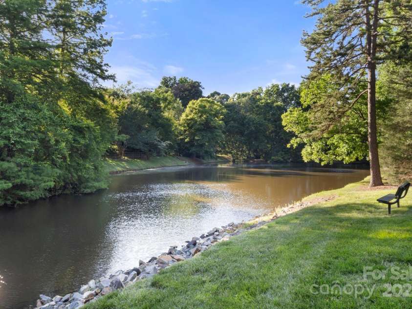 12602 Angel Oak Drive, Huntersville, NC 28078.  MLS# CAR4259942, YatesRealty ID 28225. Catch and release neighborhood pond
