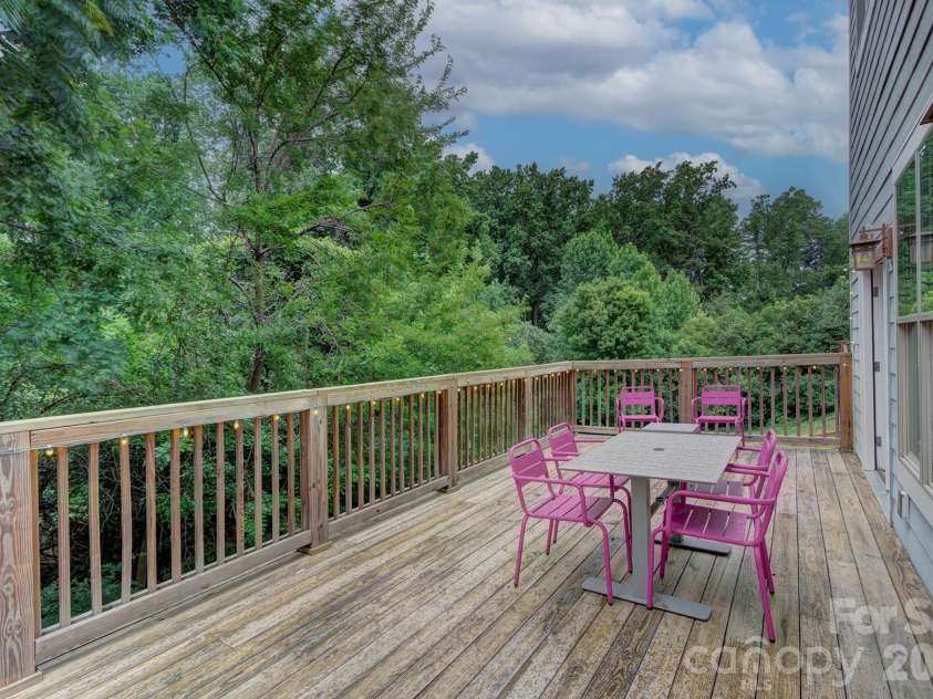 2109 Lanier Avenue, Charlotte, NC 28205.  MLS# CAR4389130, YatesRealty ID 28233. Large back deck off main level