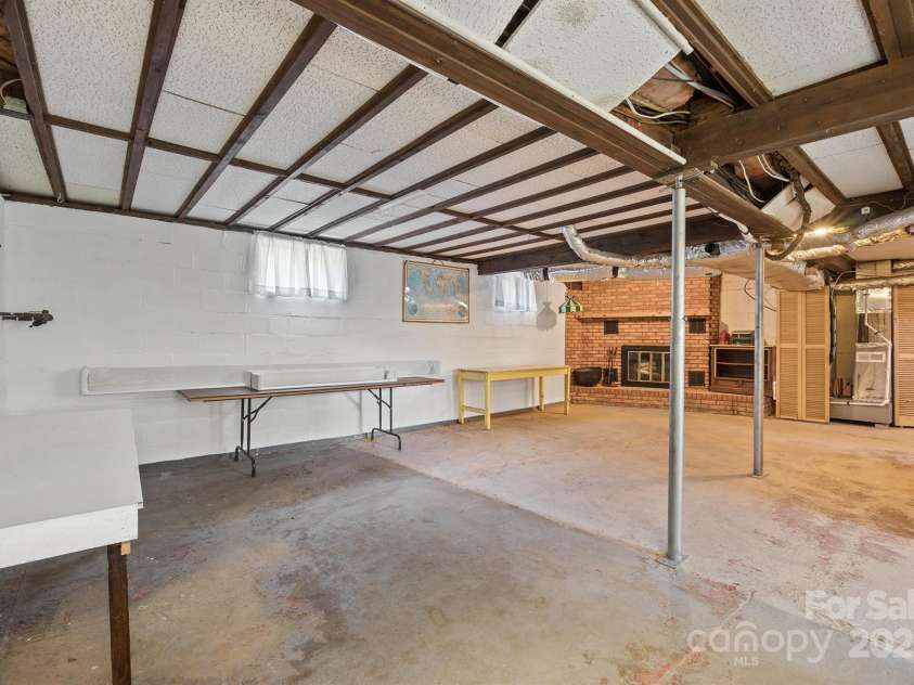 112 Bleynat Street, Valdese, NC 28690.  MLS# CAR4138577, YatesRealty ID 2825. Unfinished heated basement