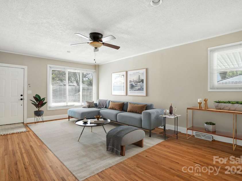 549 Spring Street, Concord, NC 28025.  MLS# CAR4284359, YatesRealty ID 28265. Virtually staged great room