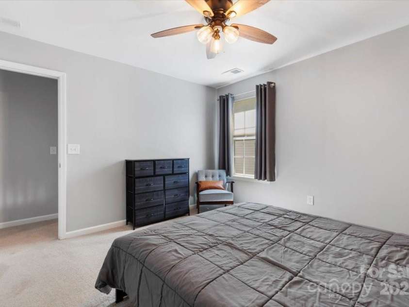 1875 Loggerhead Drive, Lancaster, SC 29720.  MLS# CAR4233729, YatesRealty ID 2827. Second bedroom features ceiling fan,