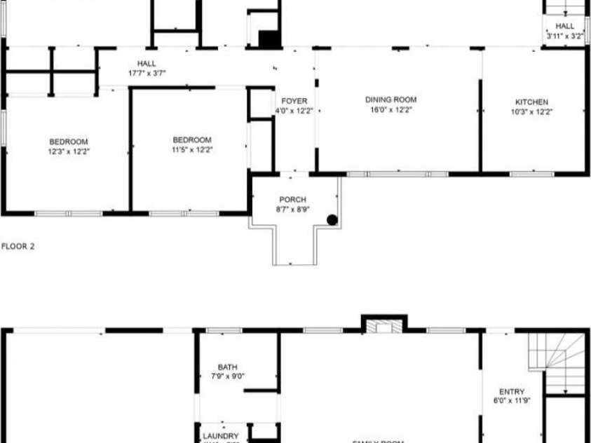 1623 Lumarka Drive, Charlotte, NC 28212.  MLS# CAR4276170, YatesRealty ID 28278. Floorplan