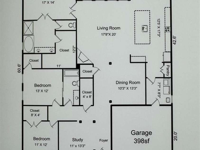 10016 St Kitts Landing Lane, Charlotte, NC 28278.  MLS# CAR4261578, YatesRealty ID 28282. Home Floor Plan