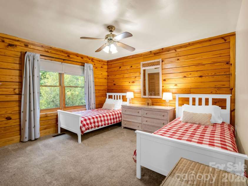 233 Shumont Estates Road, Lake Lure, NC 28746.  MLS# CAR4369348, YatesRealty ID 28283. Bedroom 2 on main level