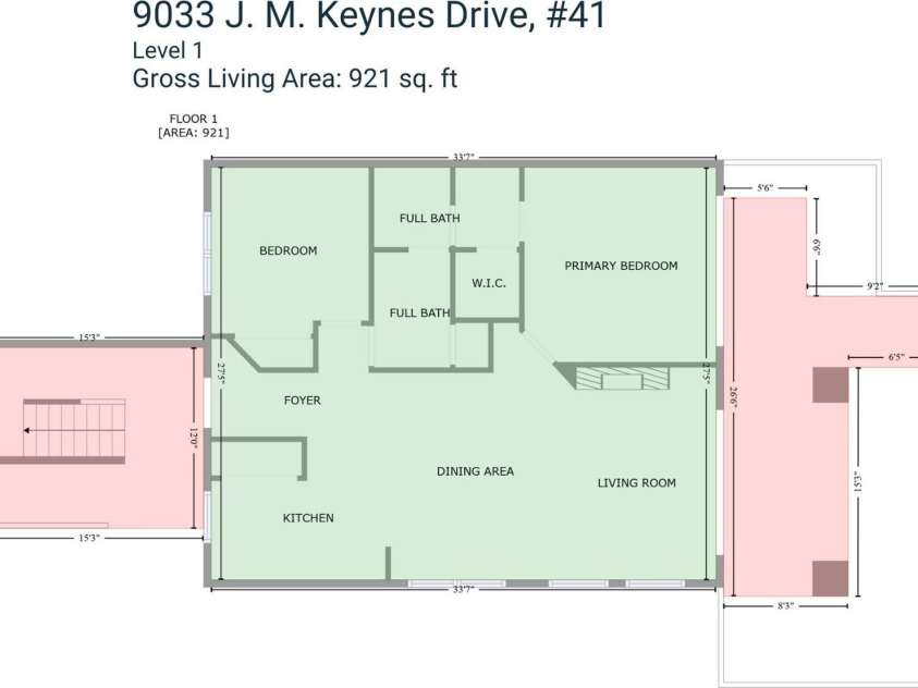 9033 J M Keynes Drive, Charlotte, NC 28262.  MLS# CAR4292909, YatesRealty ID 28293. 