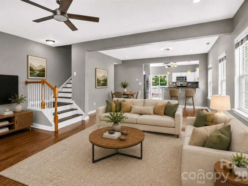 6410 Castlewynd Court, Charlotte, NC 28212.  MLS# CAR4407066, YatesRealty ID 28301. Virually staged