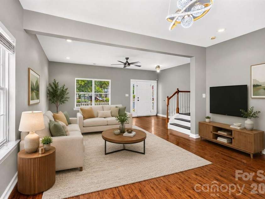 6410 Castlewynd Court, Charlotte, NC 28212.  MLS# CAR4407066, YatesRealty ID 28301. Virually staged