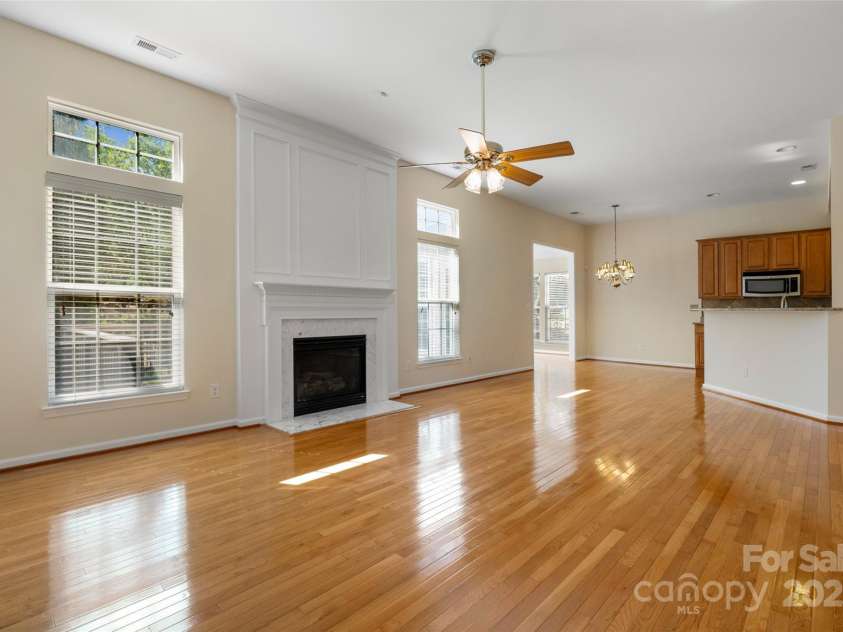 4048 Buckingham Drive, Fort Mill, SC 29707.  MLS# CAR4279953, YatesRealty ID 28305. Great Room w/ Fireplace and Eat-in Kitchen