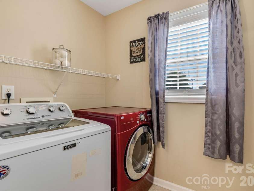 3353 48th Avenue Lane, Hickory, NC 28601.  MLS# CAR4381389, YatesRealty ID 28313. Main level Laundry Room/Window View