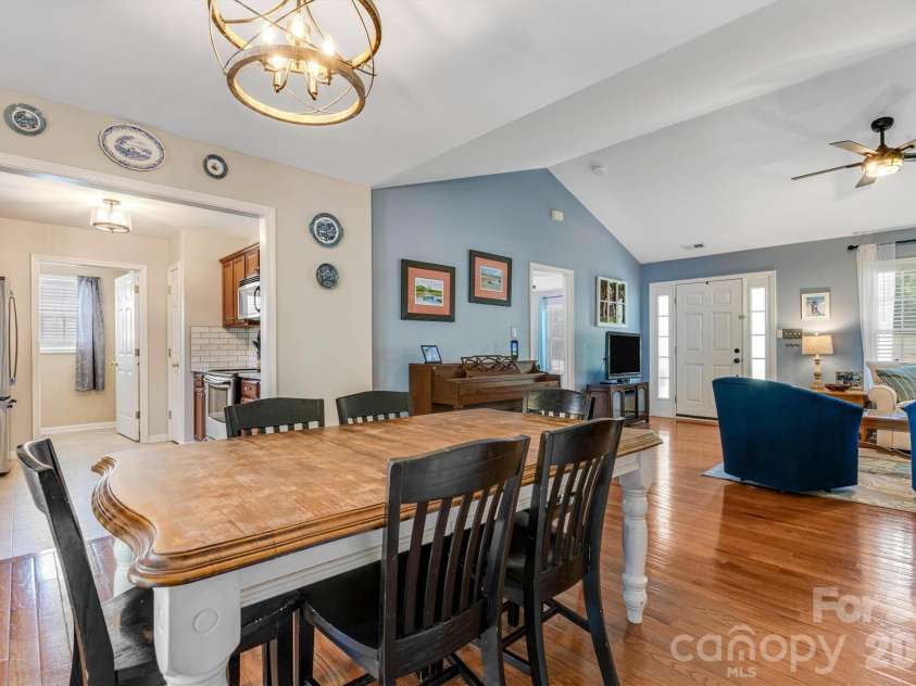 3353 48th Avenue Lane, Hickory, NC 28601.  MLS# CAR4381389, YatesRealty ID 28313. Open Concept Dining & Living Room View