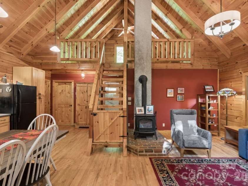 89 Apgar Road, Candler, NC 28715.  MLS# CAR4397603, YatesRealty ID 28314. Two story cabin. Move-in ready!