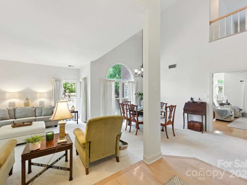 7014 Walton Heath Lane, Charlotte, NC 28277.  MLS# CAR4274206, YatesRealty ID 28318. This is a great view showing you the open floor plan as you walk through the front door!