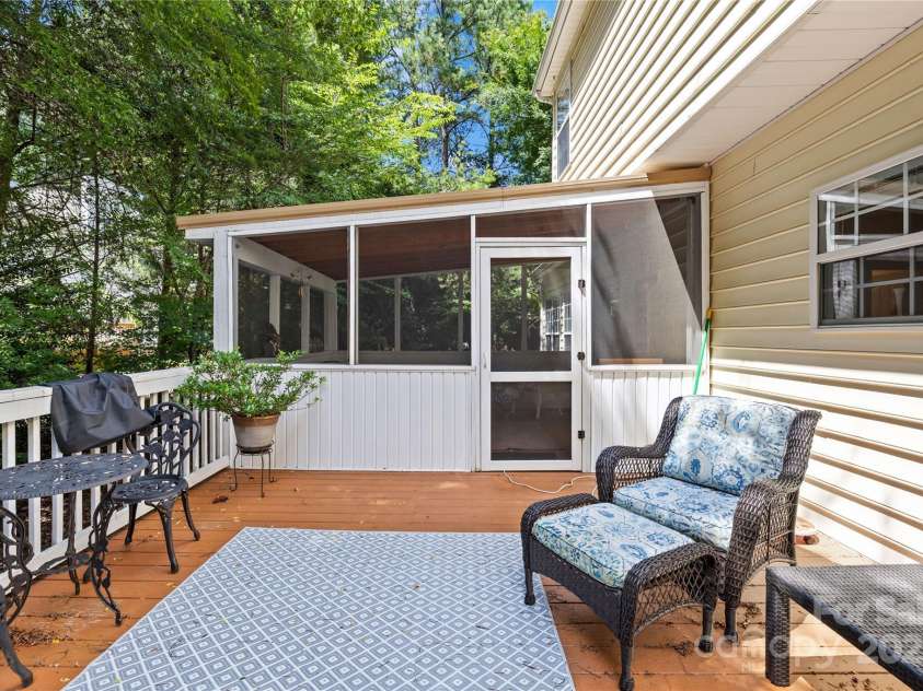 8682 Brook Glen Lane, Huntersville, NC 28078.  MLS# CAR4281128, YatesRealty ID 28327. Deck to Screened-In Porch