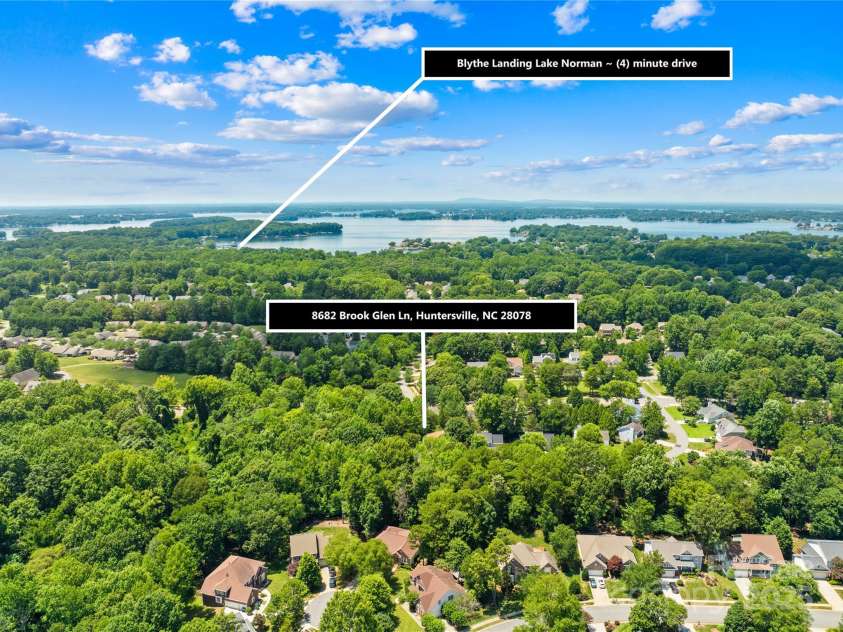 8682 Brook Glen Lane, Huntersville, NC 28078.  MLS# CAR4281128, YatesRealty ID 28327. Proximity to Blythe Landing / Lake Norman