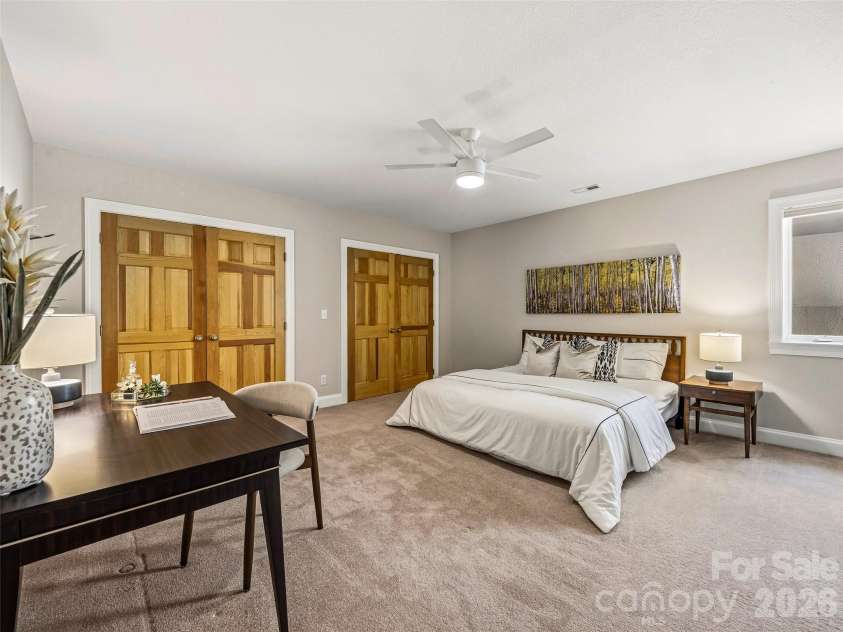 91 Great Oak Lane, Fairview, NC 28730.  MLS# CAR4376722, YatesRealty ID 28334. Downstairs bedroom #3