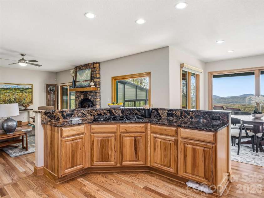 91 Great Oak Lane, Fairview, NC 28730.  MLS# CAR4376722, YatesRealty ID 28334. Enjoy the views while cooking!