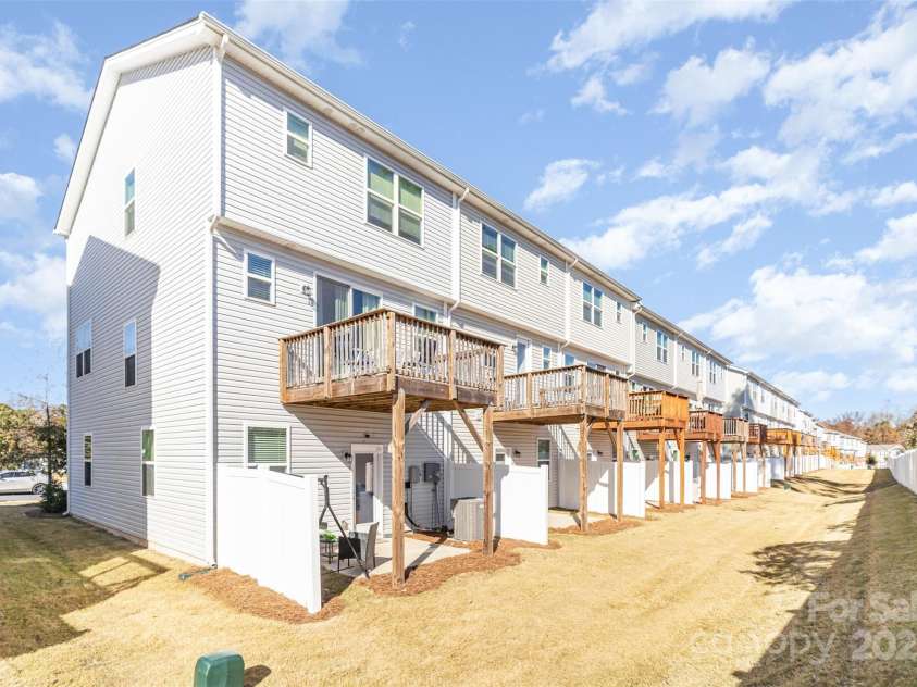 1132 Keydet Drive, Charlotte, NC 28216.  MLS# CAR4321794, YatesRealty ID 2834. Back exterior