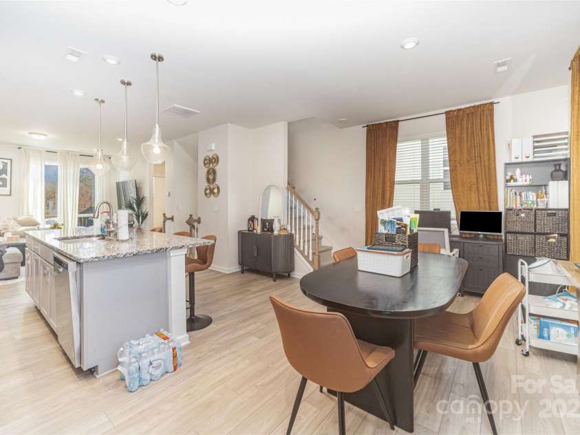 1132 Keydet Drive, Charlotte, NC 28216.  MLS# CAR4321794, YatesRealty ID 2834. Dining Area into Kitchen