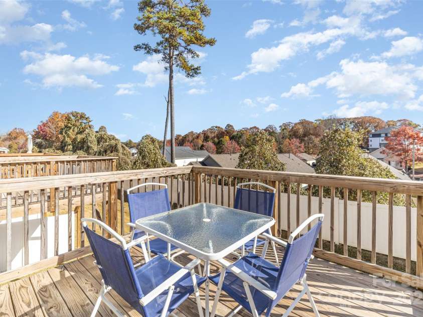 1132 Keydet Drive, Charlotte, NC 28216.  MLS# CAR4321794, YatesRealty ID 2834. Main level balcony