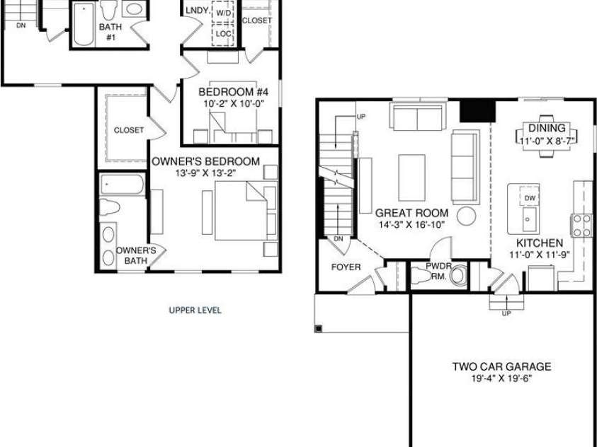 5224 McCallum Meadows Drive, Charlotte, NC 28216.  MLS# CAR4250814, YatesRealty ID 28344. Iris Floor Plan