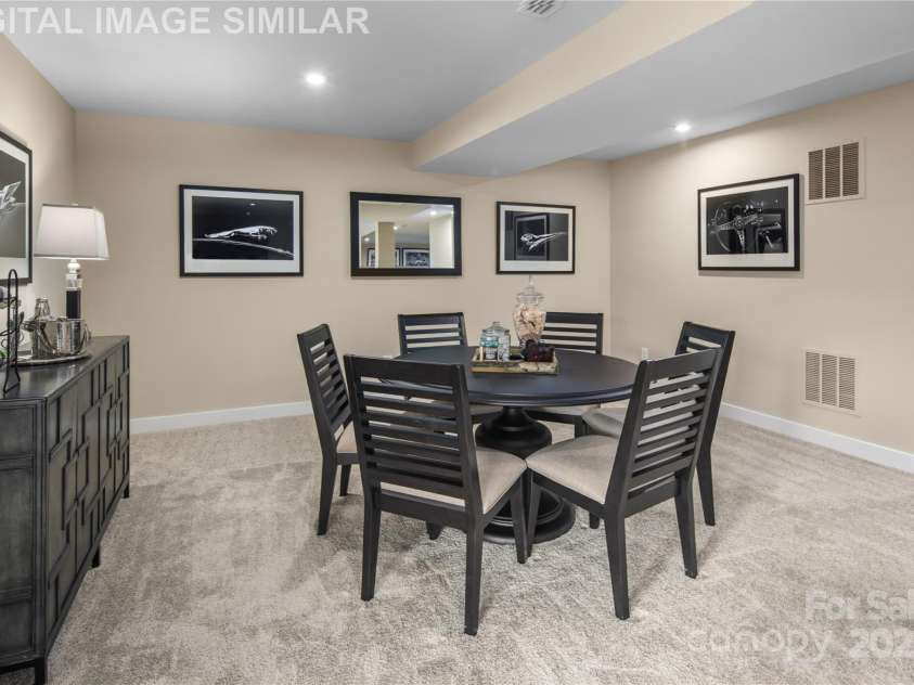 522 Lenswood Court, Denver, NC 28037.  MLS# CAR4254567, YatesRealty ID 28346. Basement.  Illustrative purposes only