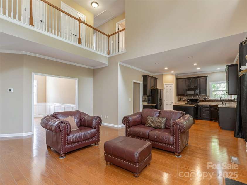 15 Dansford Lane, Arden, NC 28704.  MLS# CAR4255173, YatesRealty ID 28347. Another view from the living room facing the kitchen