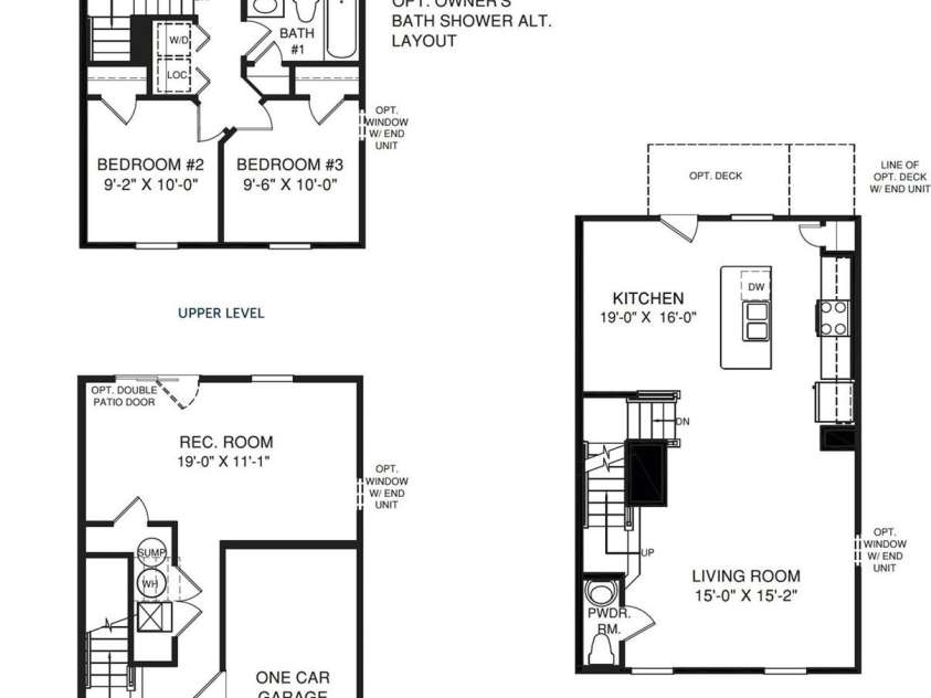 2342 Nadine Lane, Charlotte, NC 28216.  MLS# CAR4266629, YatesRealty ID 28349. Beethoven D Floorplan