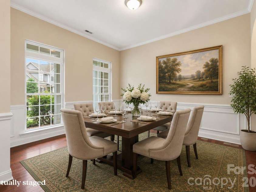 878 Treasure Court, Fort Mill, SC 29708.  MLS# CAR4307682, YatesRealty ID 28358. Virtually staged dining room