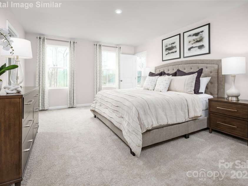 1813 Millstream Drive, China Grove, NC 28023.  MLS# CAR4248118, YatesRealty ID 28373. Large Owner's Suite with Dual Closets.