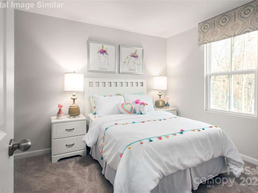 1813 Millstream Drive, China Grove, NC 28023.  MLS# CAR4248118, YatesRealty ID 28373. Second Bedroom Upstairs with Large Closet
