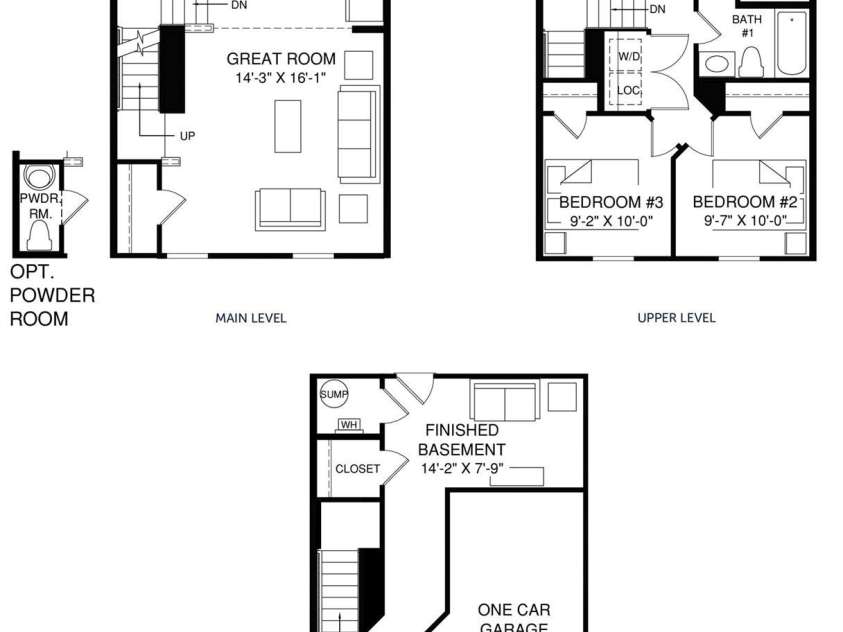 7020 Capstan Terrace, Charlotte, NC 28269.  MLS# CAR4280579, YatesRealty ID 28386. Juniper Floor plan