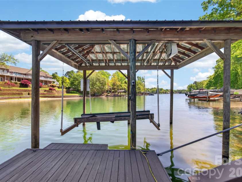 16118 Tana Tea Circle, Tega Cay, SC 29708.  MLS# CAR4368051, YatesRealty ID 28390. Covered Dock