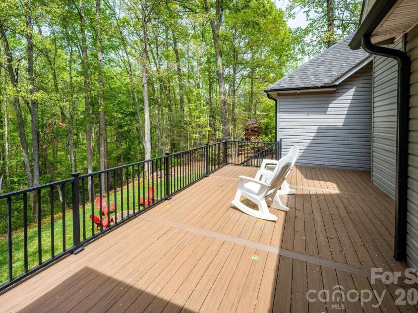 7867 Golf Course Drive, Denver, NC 28037.  MLS# CAR4355635, YatesRealty ID 28391. Newly Expanded Deck Overlooking Private Backyard