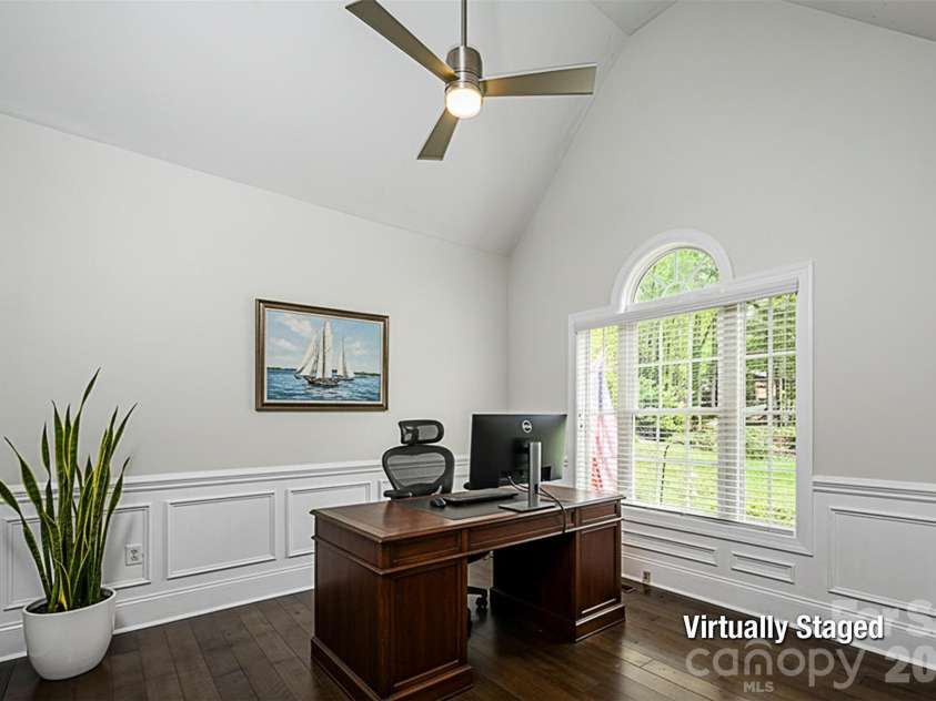 7867 Golf Course Drive, Denver, NC 28037.  MLS# CAR4355635, YatesRealty ID 28391. Office W/Vaulted Ceiling