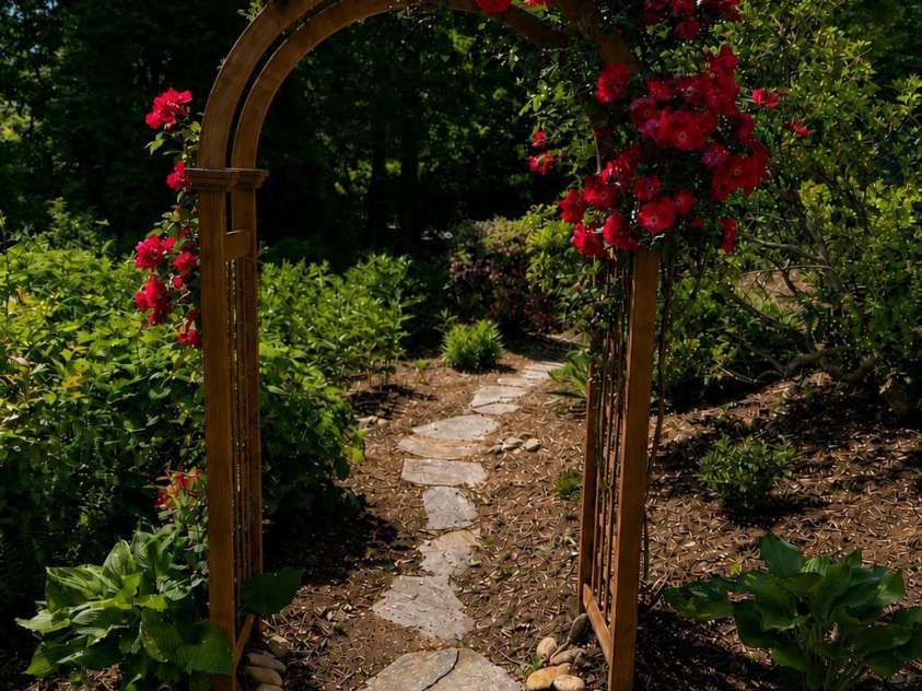 43 Galax Lane, Black Mountain, NC 28711.  MLS# CAR4355417, YatesRealty ID 28393. Every garden path leads to another beautiful view.