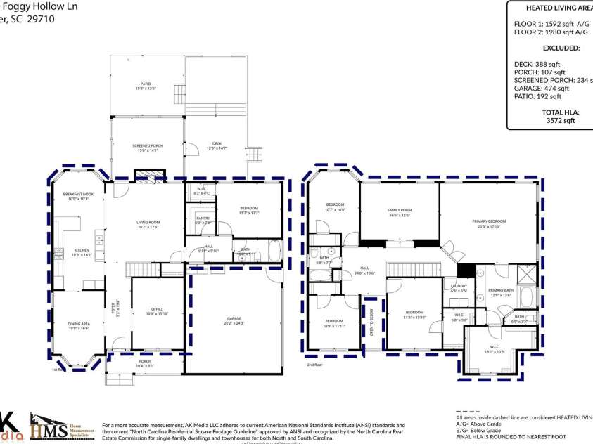 3030 Foggy Hollow Lane, Clover, SC 29710.  MLS# CAR4380121, YatesRealty ID 28398. Floorplan