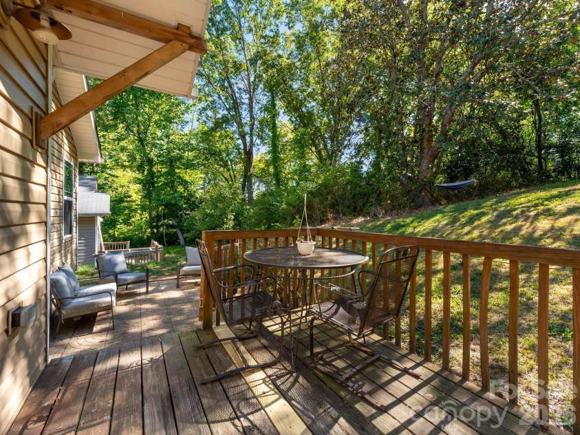 24 Hilldale Road, Asheville, NC 28803.  MLS# CAR4382558, YatesRealty ID 28400. Back deck