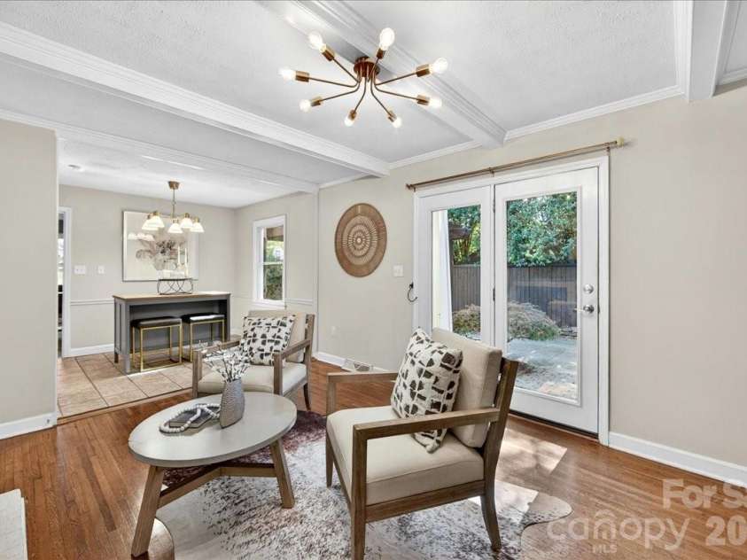 4330 Brookfield Drive, Charlotte, NC 28210.  MLS# CAR4383464, YatesRealty ID 28403. Coffered ceilings and new lighting add visual interest to the ceilings