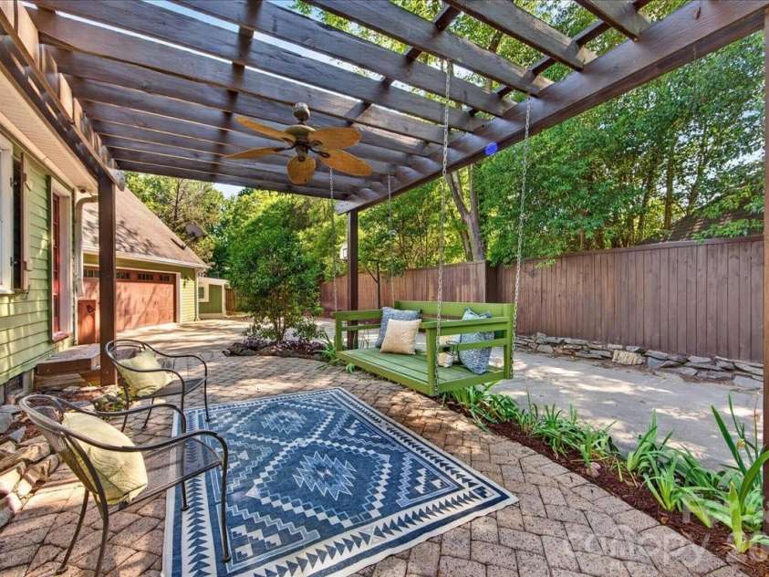 4330 Brookfield Drive, Charlotte, NC 28210.  MLS# CAR4383464, YatesRealty ID 28403. Enjoy lazy weekends relaxing in the swing!