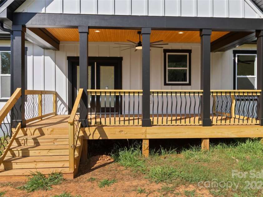 2589 Polo Lane, Maiden, NC 28650.  MLS# CAR4299931, YatesRealty ID 28419. Rear deck with 72