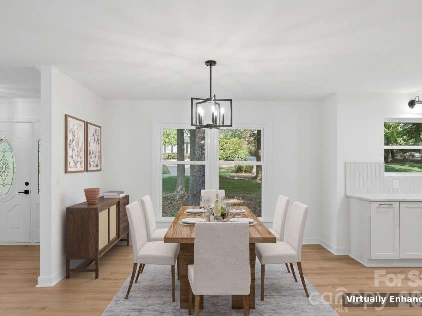 3323 Lincoln Lane, Gastonia, NC 28056.  MLS# CAR4368845, YatesRealty ID 28430. Virtually Staged Dining Room
