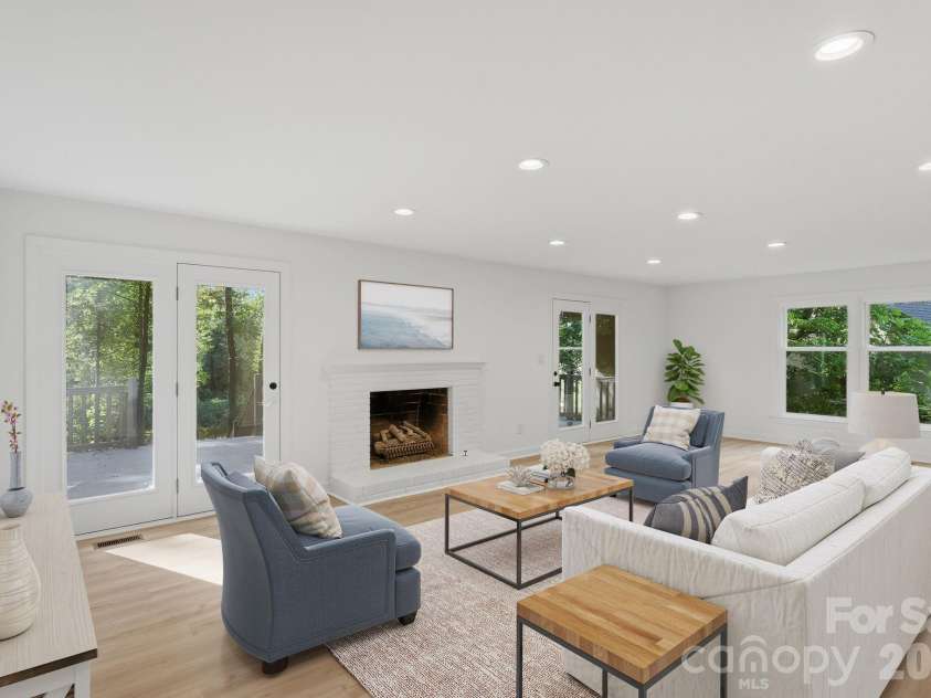 3323 Lincoln Lane, Gastonia, NC 28056.  MLS# CAR4368845, YatesRealty ID 28430. Virtually Staged Living Room