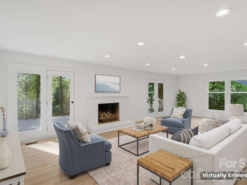 3323 Lincoln Lane, Gastonia, NC 28056.  MLS# CAR4368845, YatesRealty ID 28430. Virtually Staged Living Room