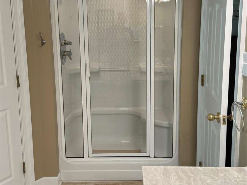 2911 Weatherfield Drive, Lincolnton, NC 28092.  MLS# CAR4285665, YatesRealty ID 28433. Shower in Primary