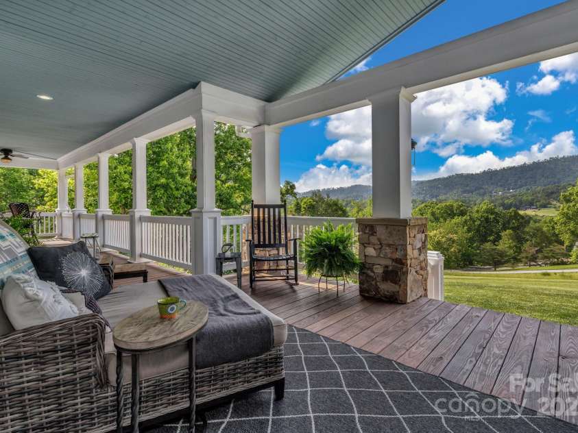 29 Bonnie Brae Drive, Weaverville, NC 28787.  MLS# CAR4266285, YatesRealty ID 28435. Close and long range mountain views from various parts of the property