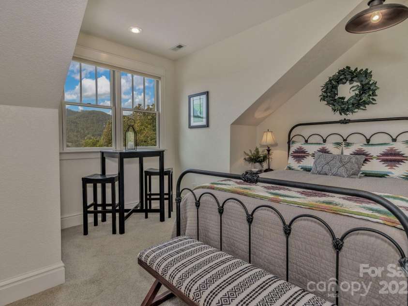 29 Bonnie Brae Drive, Weaverville, NC 28787.  MLS# CAR4266285, YatesRealty ID 28435. Upper level guest bedroom #3. 