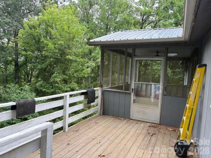 3166 Holly Road, Connelly Springs, NC 28612.  MLS# CAR4286283, YatesRealty ID 2844. Back Deck