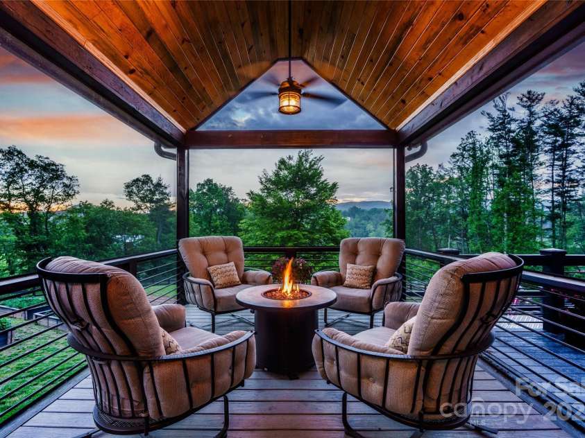 134 Olivia Trace Drive, Fletcher, NC 28732.  MLS# CAR4257309, YatesRealty ID 28446. Enjoy your morning coffee with inspirational views from this covered deck