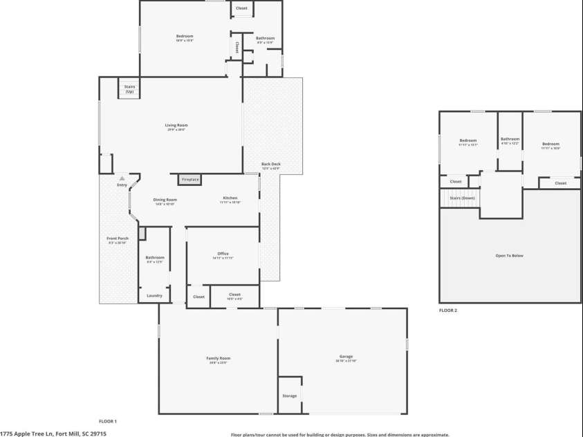 1775 Apple Tree Lane, Fort Mill, SC 29715.  MLS# CAR4380119, YatesRealty ID 28448. 